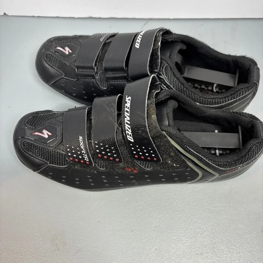 Specialized Sport TR Cycling Shoes Mens Black SPD Cleats Body Geometry sz 7.5